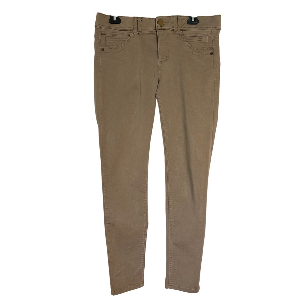 Democracy Womens Ab Technology Skinny Pants Tan Khaki Casual Versatile Sz8